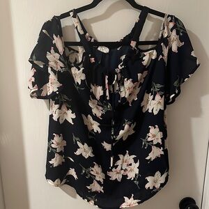 Sienna Sky Navy Floral Blouse